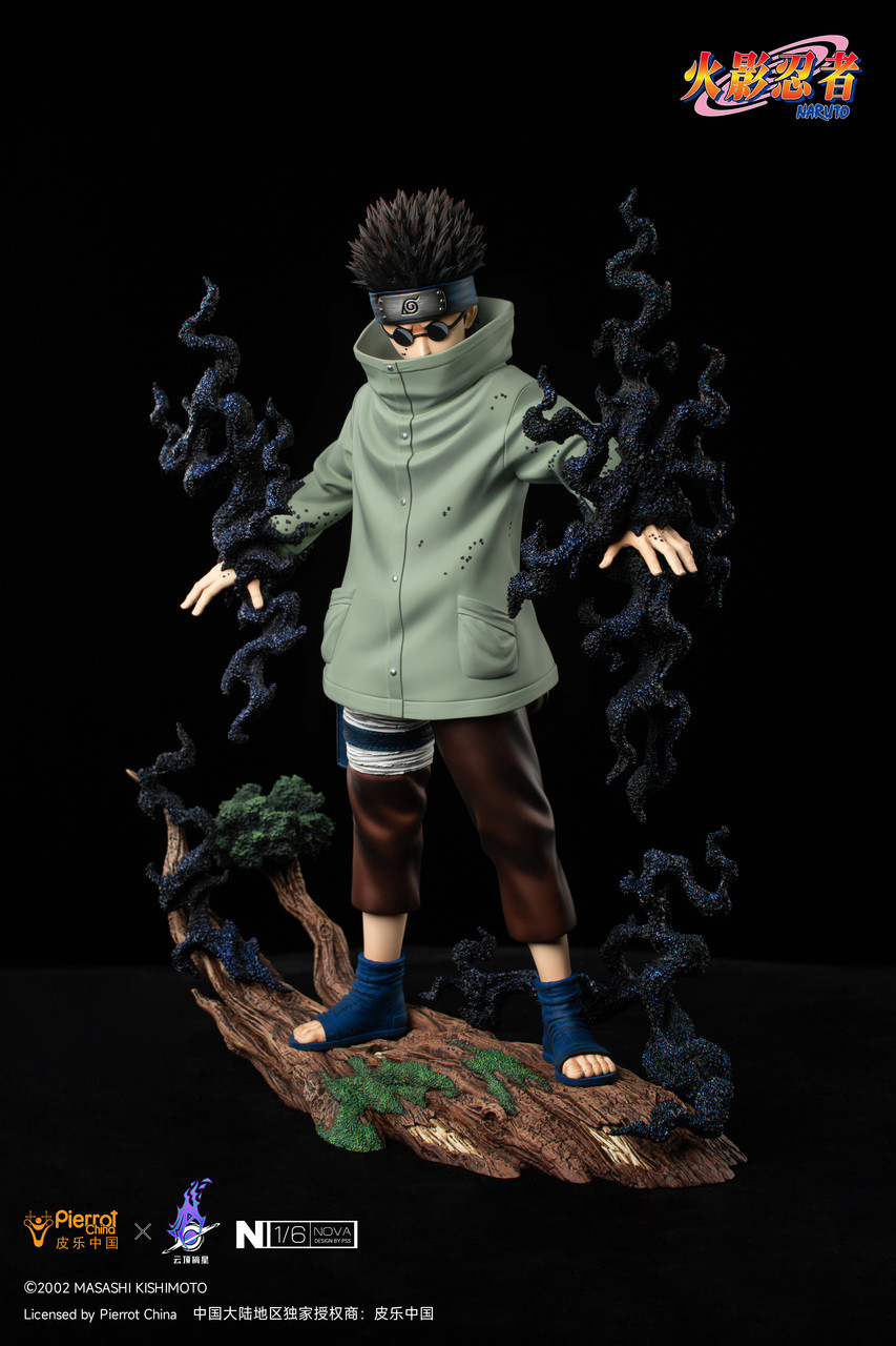 Naruto – Shino Aburame 1/6 Scale Licensed Statue (FNC Select Series) – PickStar Studio Resin Collectible with Insect Swarm Effect Diorama - Image 4