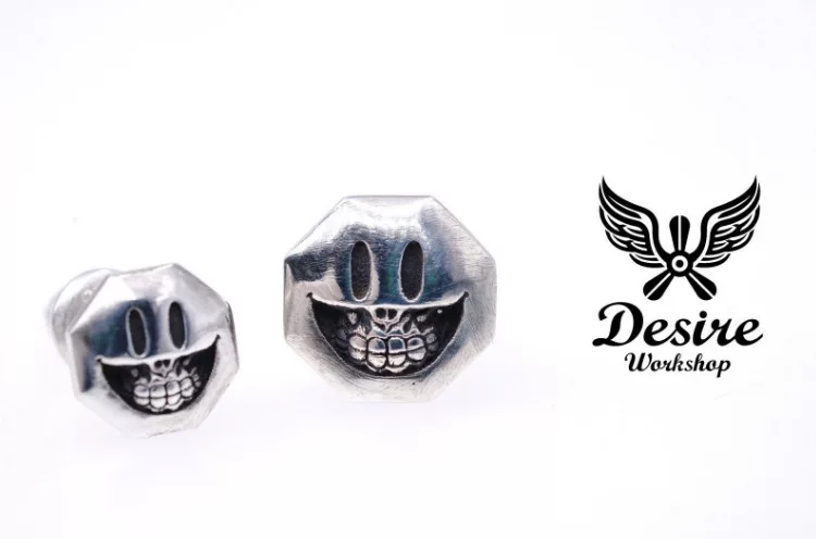 Raven Studio (silver jewelry) - Original Exclusive Design Smiley Skull Earrings Original - Image 7