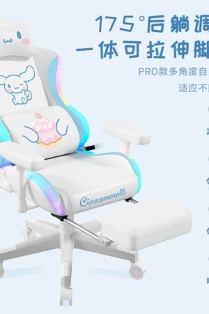 Alternative view of Cinnamoroll Ergonomic Gaming Chair – Sanrio Characters – Authentic Yu Gui Gou