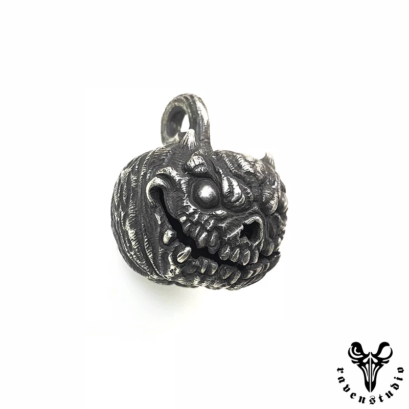 Raven Studio (silver jewelry) - Halloween Exclusive Jack-o'-lantern Pendant Original - Image 14