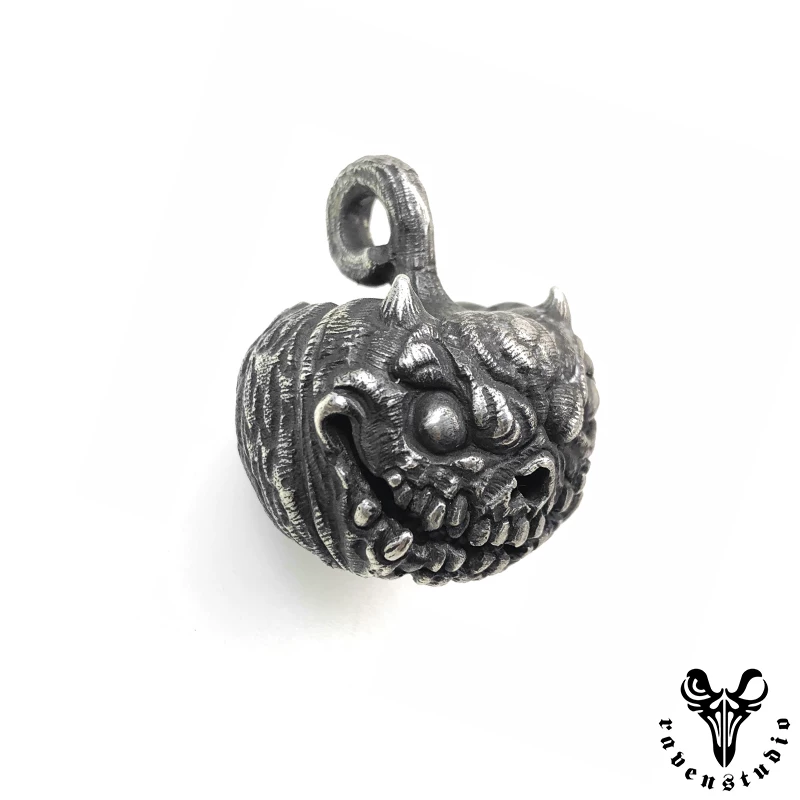 Raven Studio (silver jewelry) - Halloween Exclusive Jack-o'-lantern Pendant Original - Image 16