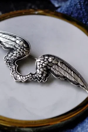 Alternative view of Raven Studio (silver jewelry) - Original Design Wing Brooch Original