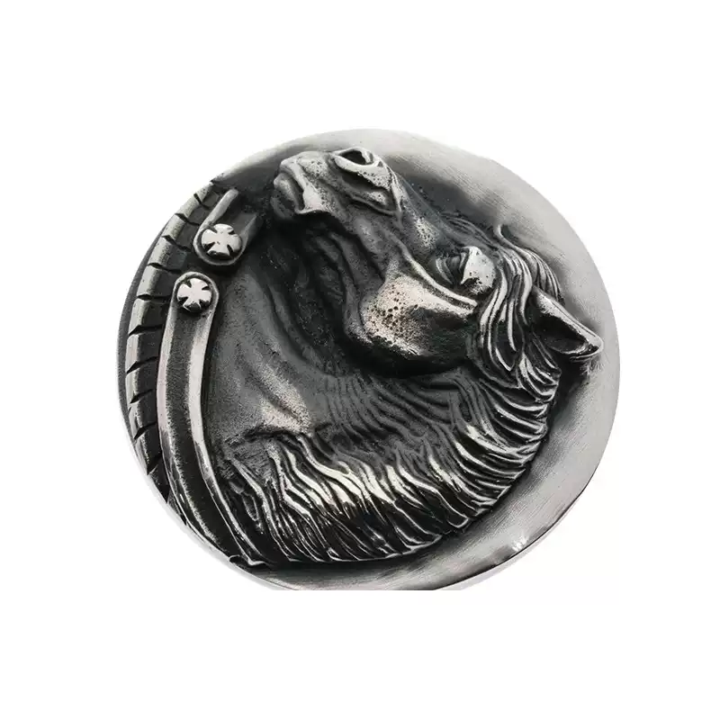 Raven Studio (silver jewelry) - Exclusive Horse Brand "Swift Success" Leather Wallet Buckle Original - Image 5