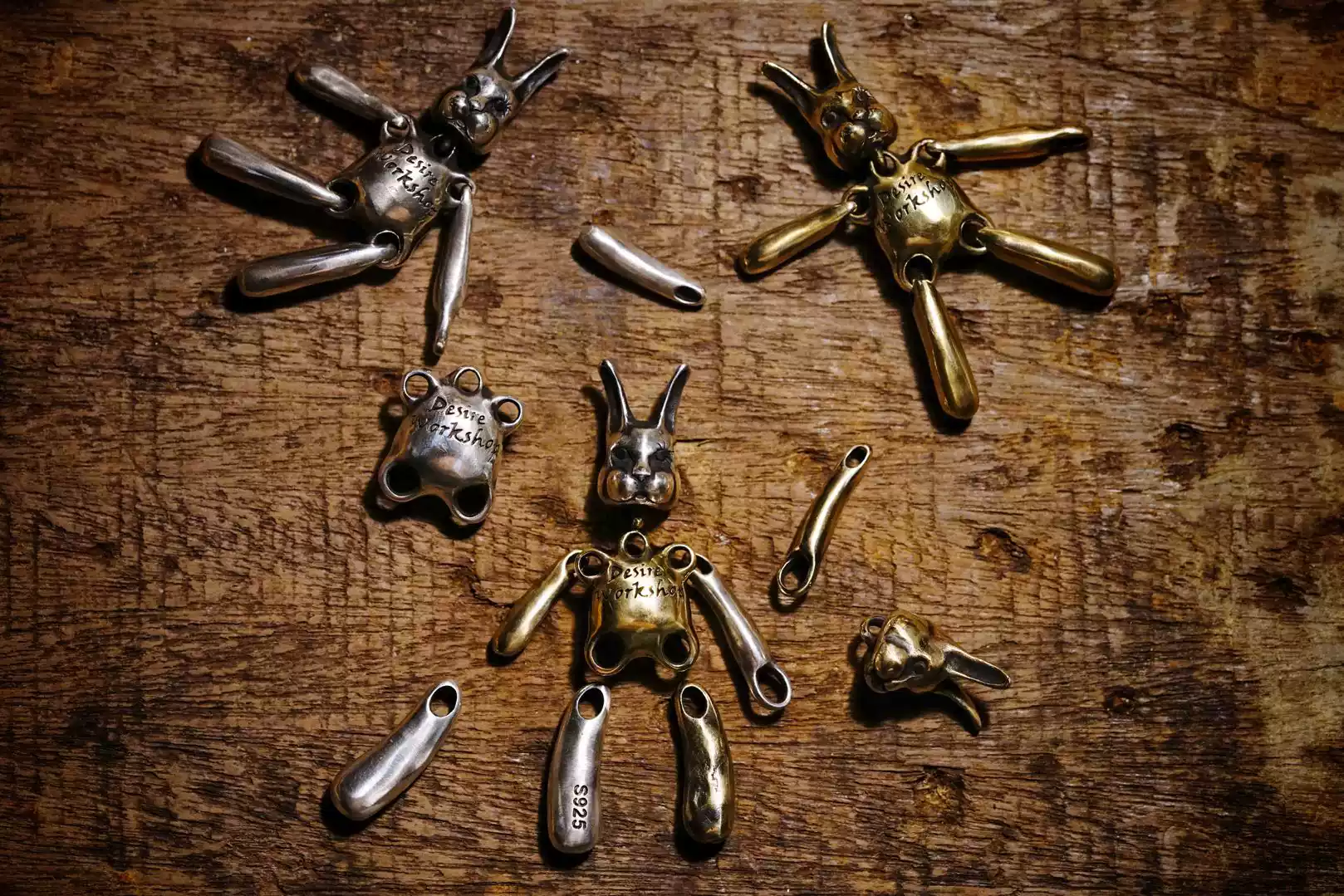 Raven Studio (silver jewelry) - Original Design "Desperate Rabbit" Pendant Original