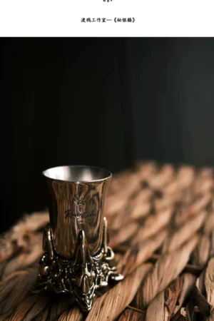 Alternative view of Raven Studio (Silver Jewelry) – “Mithril Shang” Whiskey Cup Original Exclusive | Sterling Silver Craft Collectible