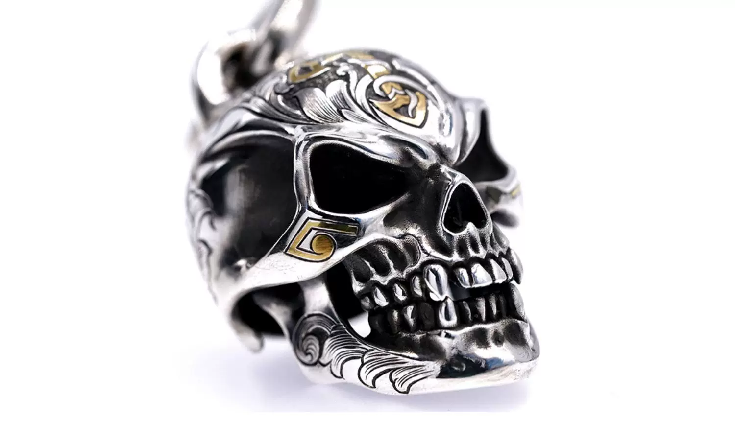 Raven Studio (Silver Jewelry) – Exclusive Design Trophy Skull Pendant Sterling Silver Artisan Pendant | Original Design - Image 20