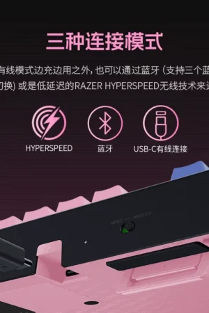 Alternative view of OFFICIAL Razer -  Denia Character Wireless Mechanical Keyboard, 3-Mode Connection, Hot-swap Support – Wuthering Wave – Genuine Razer Product