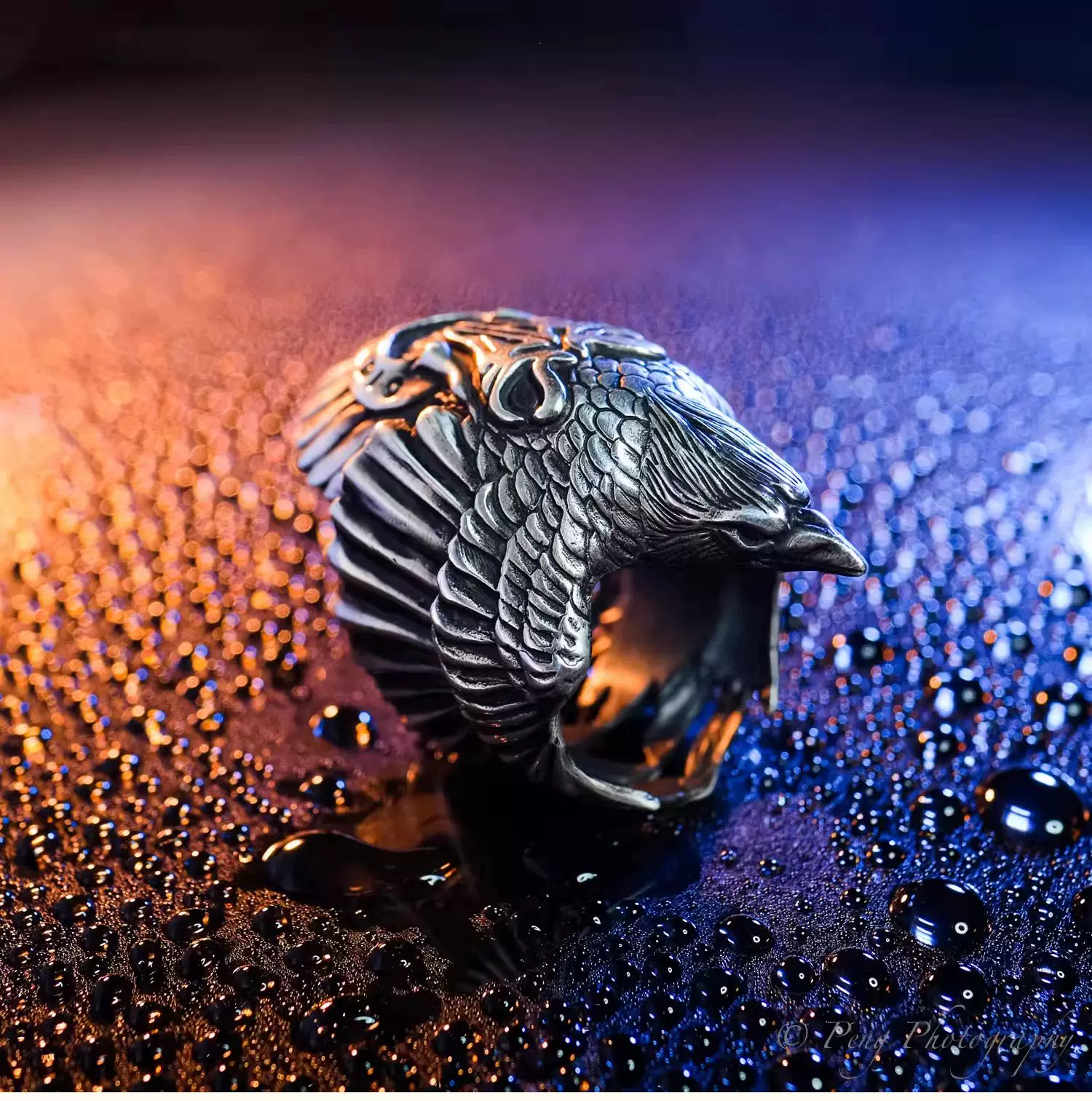 Raven Studio (Silver Jewelry) – Exclusive Design Raven Ring Brand Commemorative Edition | Sterling Silver Artisan Ring - Image 7