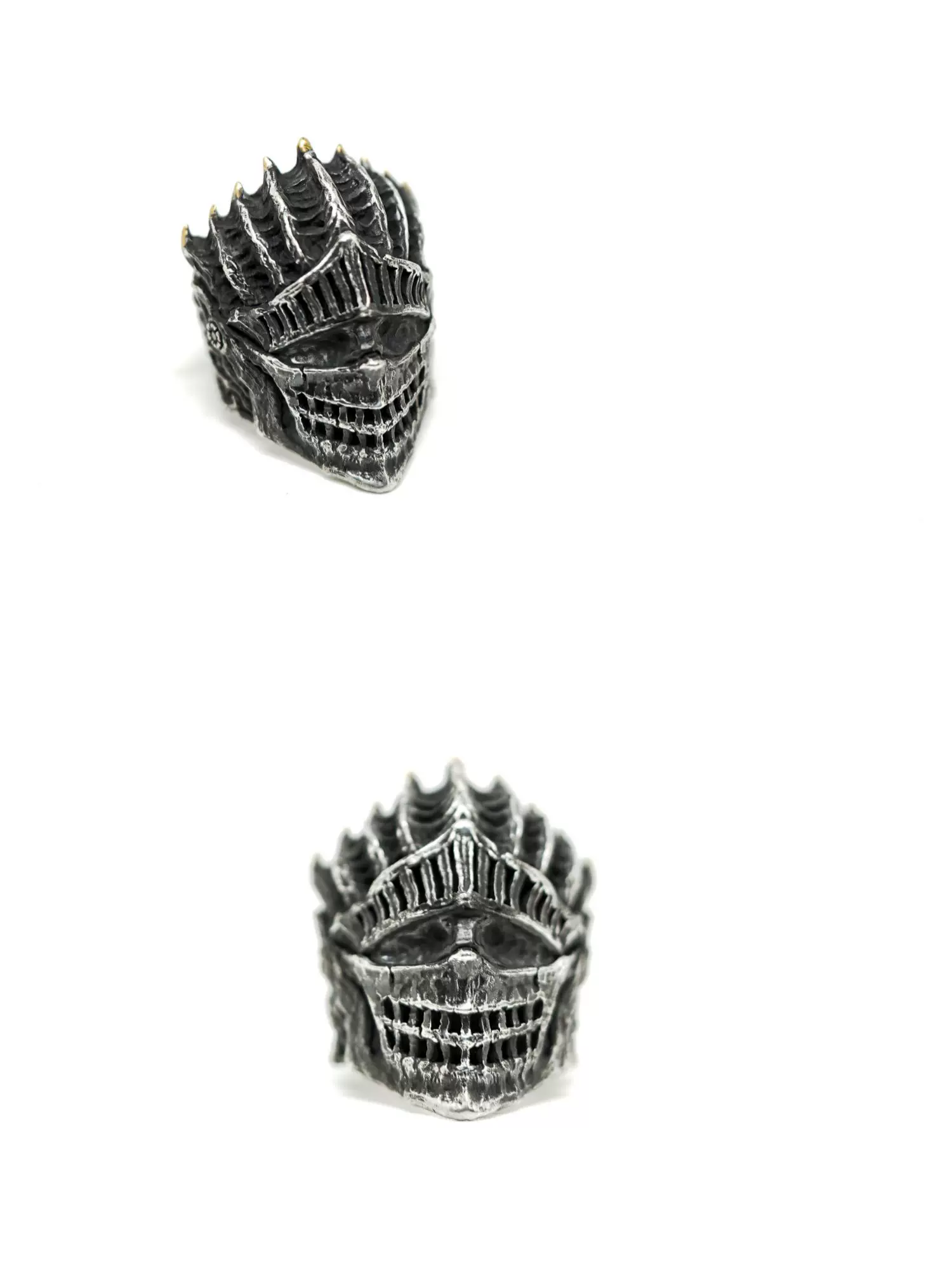 Raven Studio – Dark Gothic “Lord of Cinder” Ring 925 Sterling Silver Handcrafted Statement Ring - Image 9