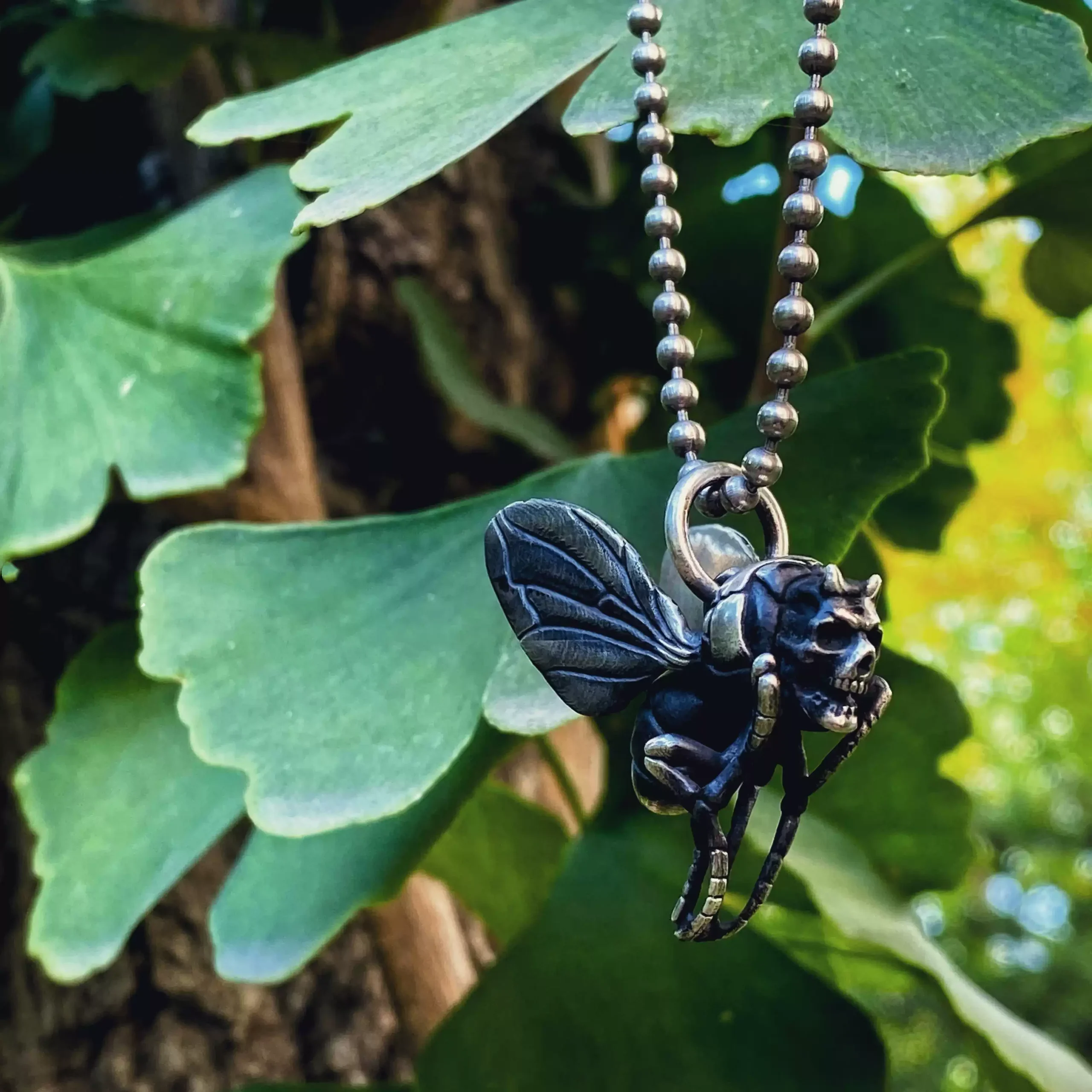 Raven Studio (silver jewelry) - Original Exclusive Design Bee "The Intruder" Pendant Original