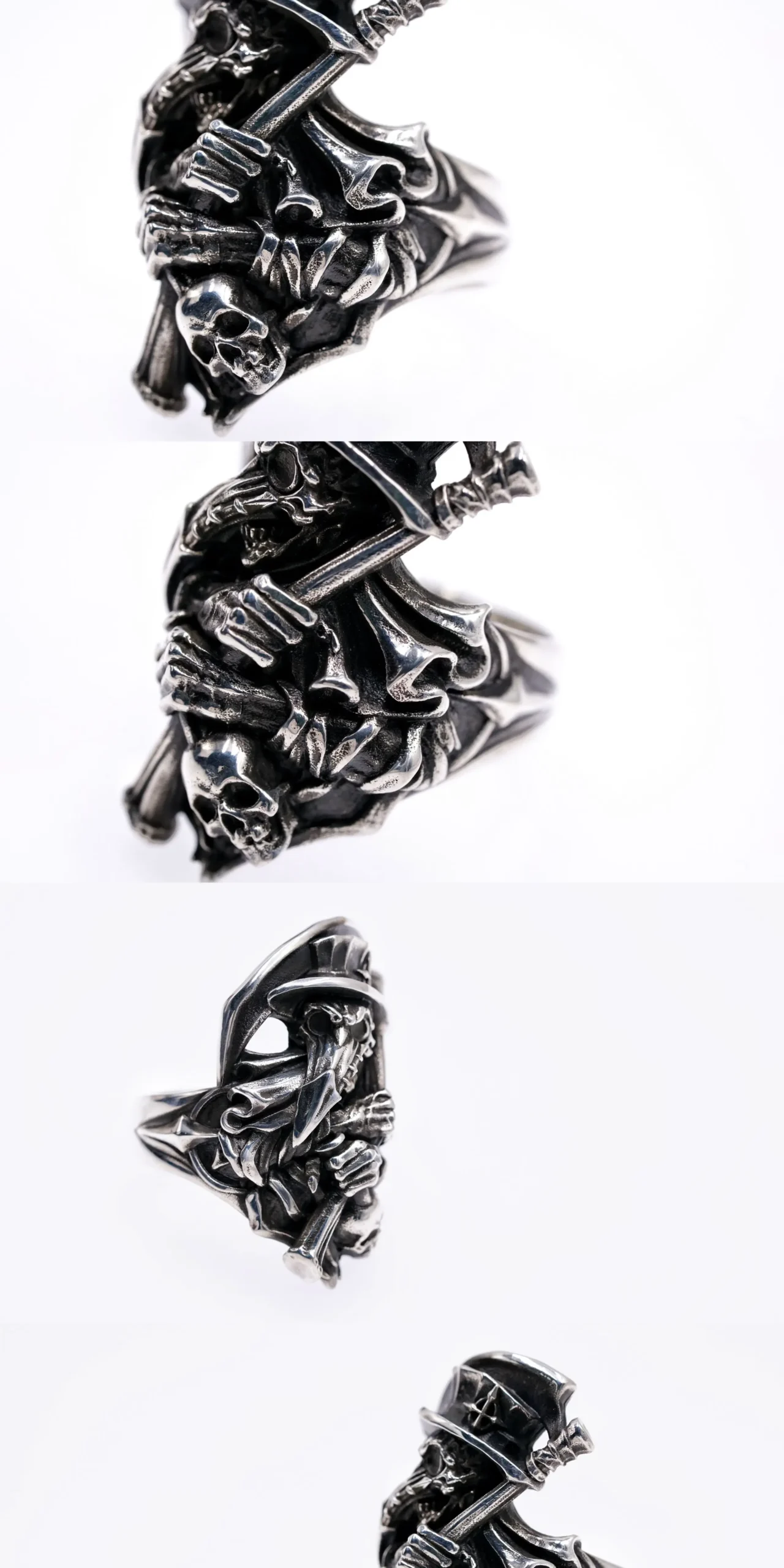 Raven Studio “HUNTER” – Plague Doctor Ring 925 Sterling Silver Gothic Statement Ring - Image 6