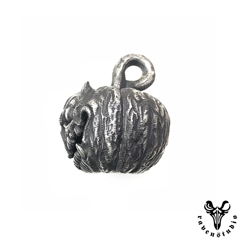 Raven Studio (silver jewelry) - Halloween Exclusive Jack-o'-lantern Pendant Original - Image 18