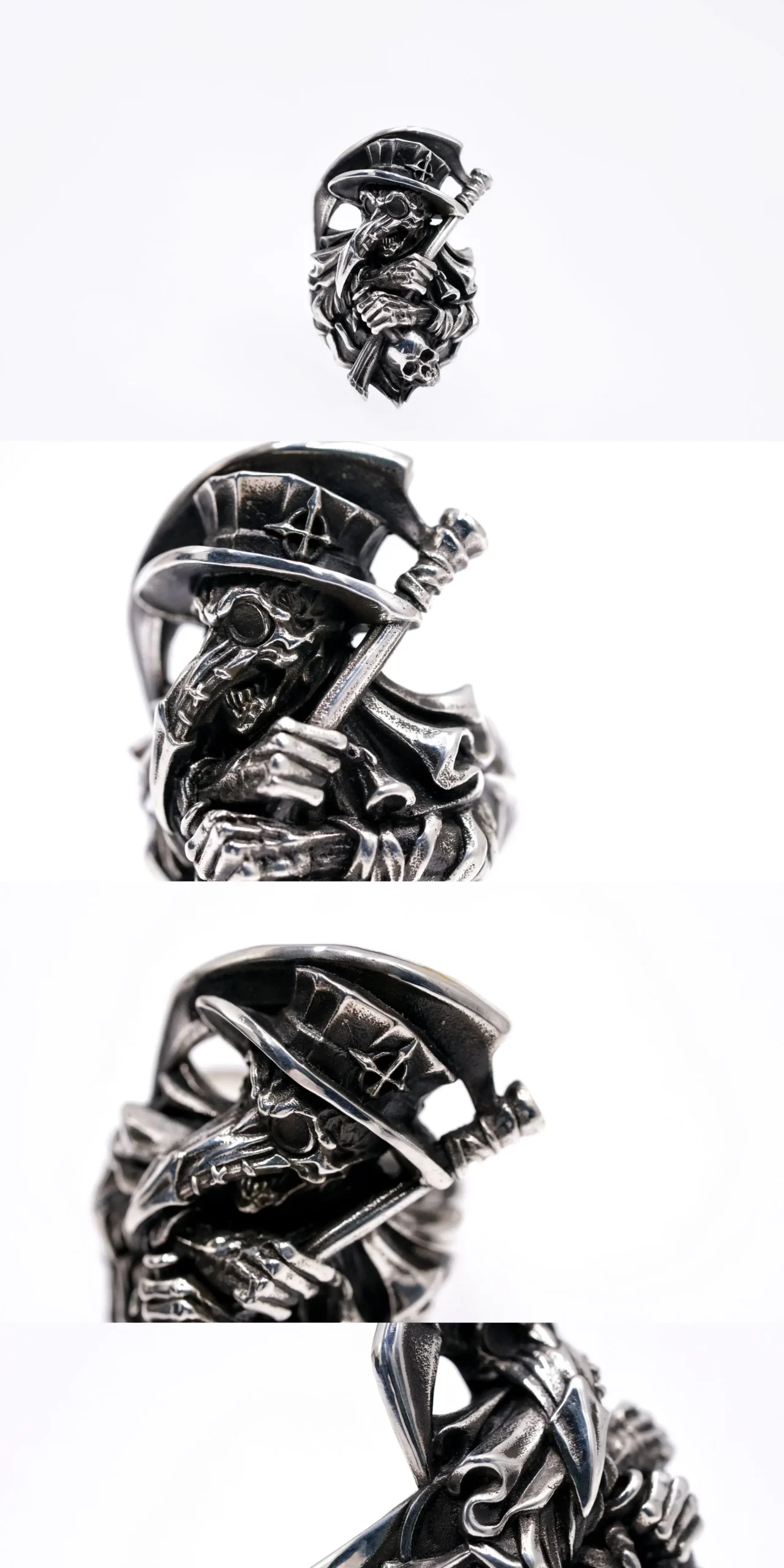 Raven Studio “HUNTER” – Plague Doctor Ring 925 Sterling Silver Gothic Statement Ring - Image 8