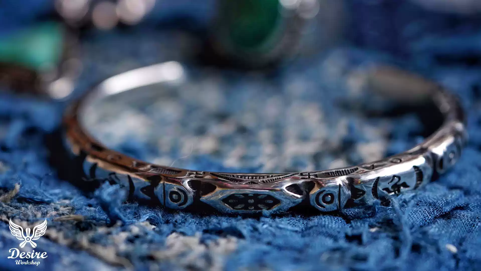 Raven Studio (silver jewelry) - Original Design Native American Style Imprint Bracelet Original - Image 2