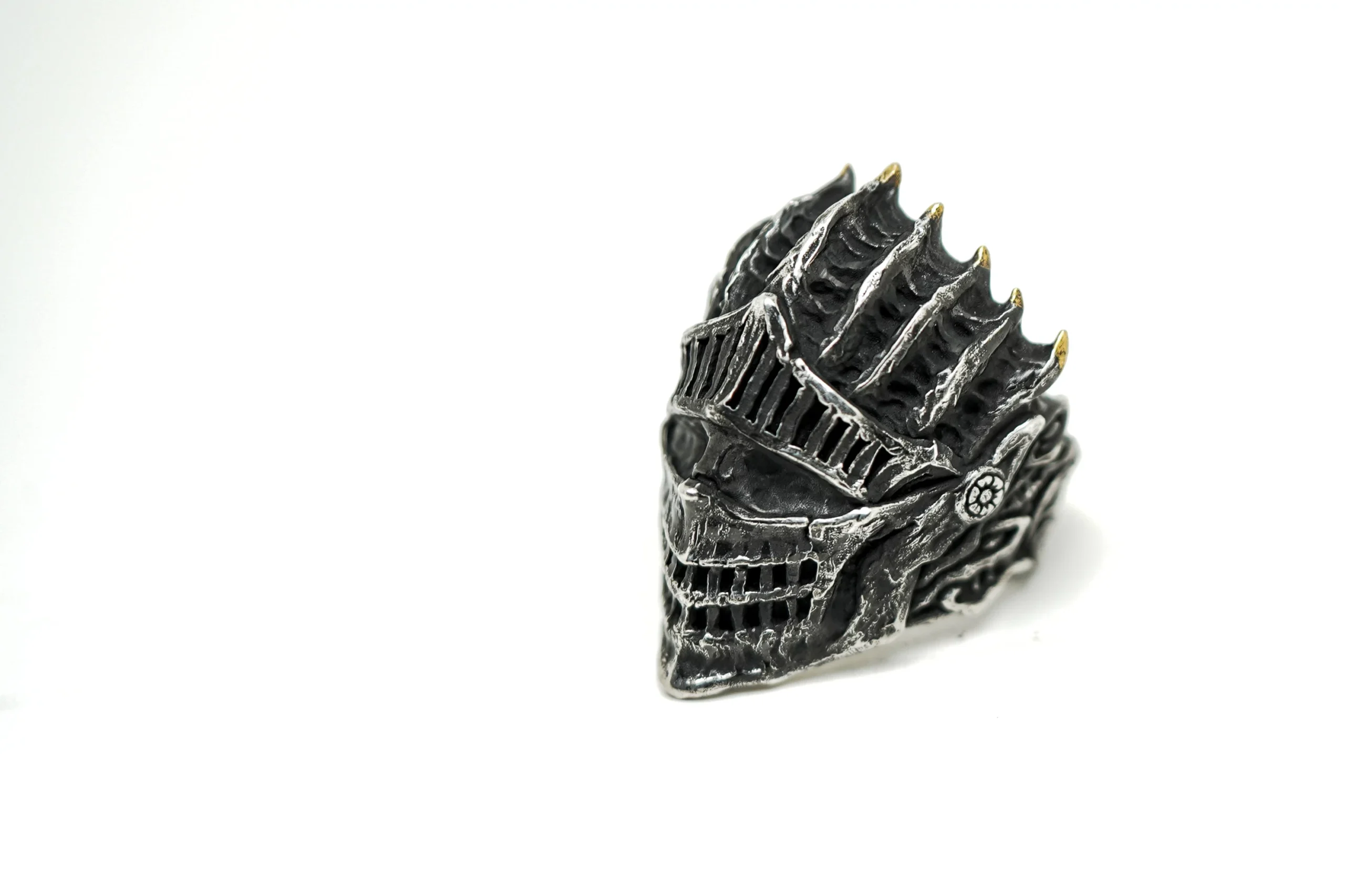 Raven Studio – Dark Gothic “Lord of Cinder” Ring 925 Sterling Silver Handcrafted Statement Ring - Image 8
