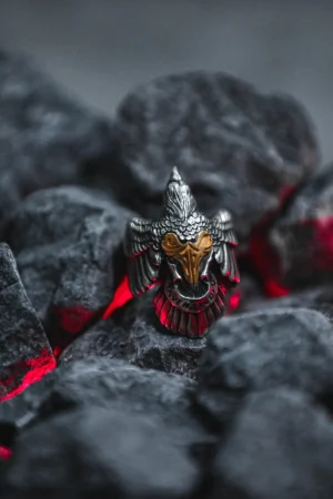 Raven Studio (Silver Jewelry) – Exclusive Design Raven Ring Brand Commemorative Edition | Sterling Silver Artisan Ring