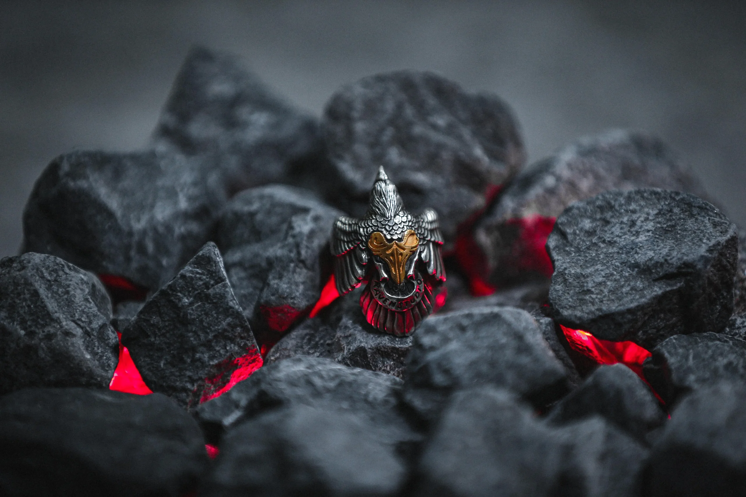 Raven Studio (Silver Jewelry) – Exclusive Design Raven Ring Brand Commemorative Edition | Sterling Silver Artisan Ring