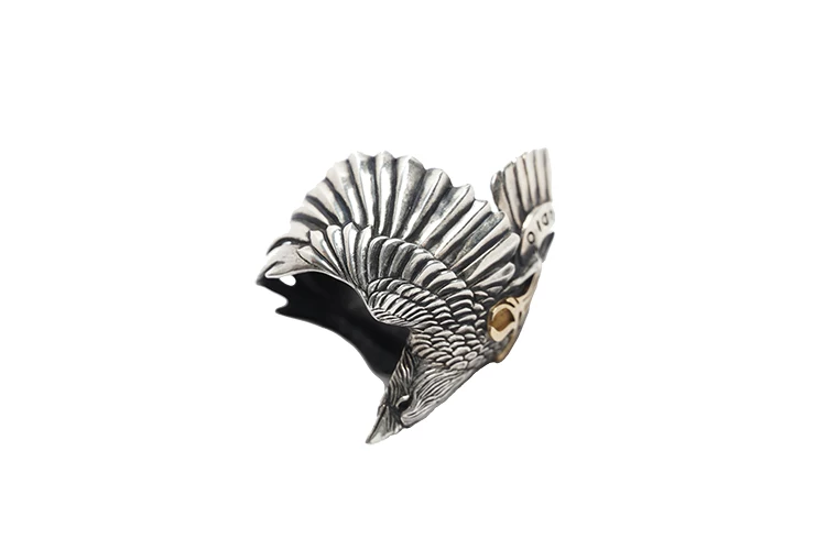 Raven Studio (Silver Jewelry) – Exclusive Design Raven Ring Brand Commemorative Edition | Sterling Silver Artisan Ring - Image 8
