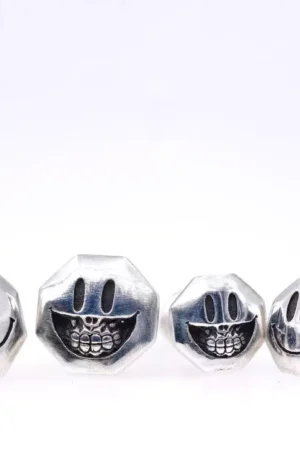 Alternative view of Raven Studio (silver jewelry) - Original Exclusive Design Smiley Skull Earrings Original