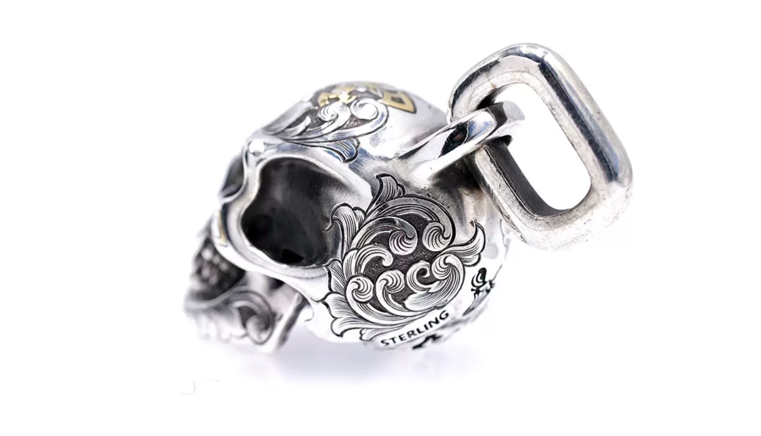 Raven Studio (Silver Jewelry) – Exclusive Design Trophy Skull Pendant Sterling Silver Artisan Pendant | Original Design - Image 13