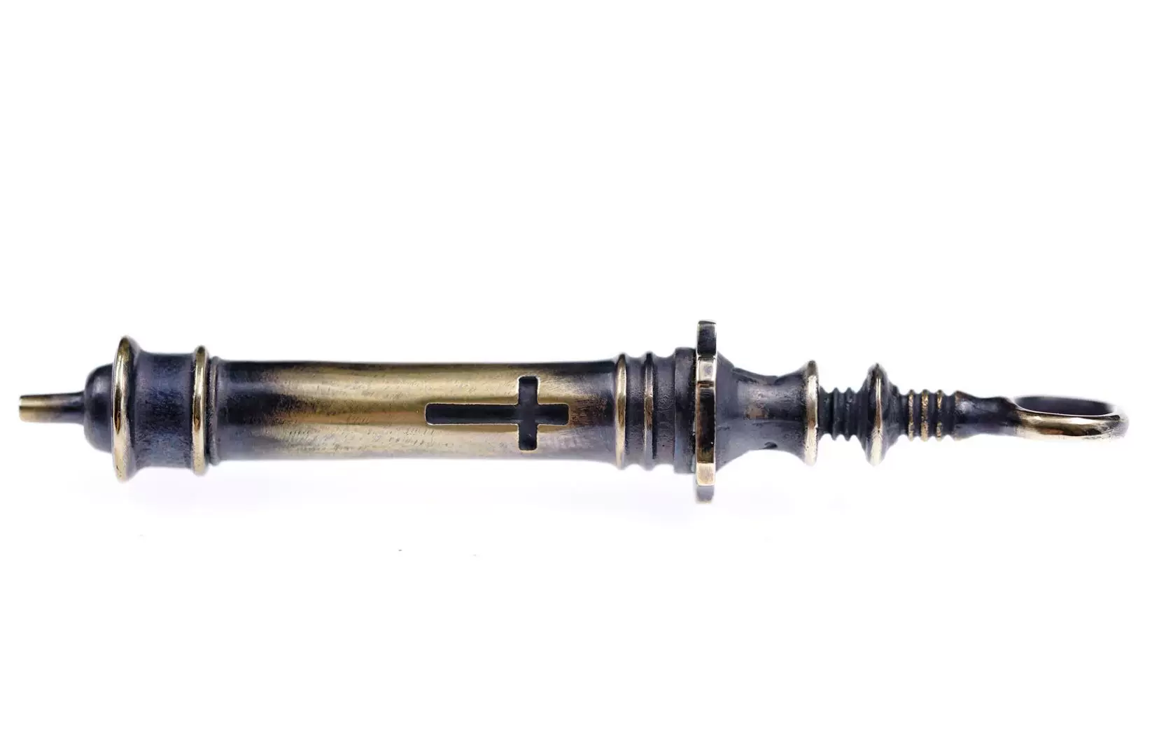 Raven Studio (silver jewelry) - Vintage Syringe Pendant Original - Image 6
