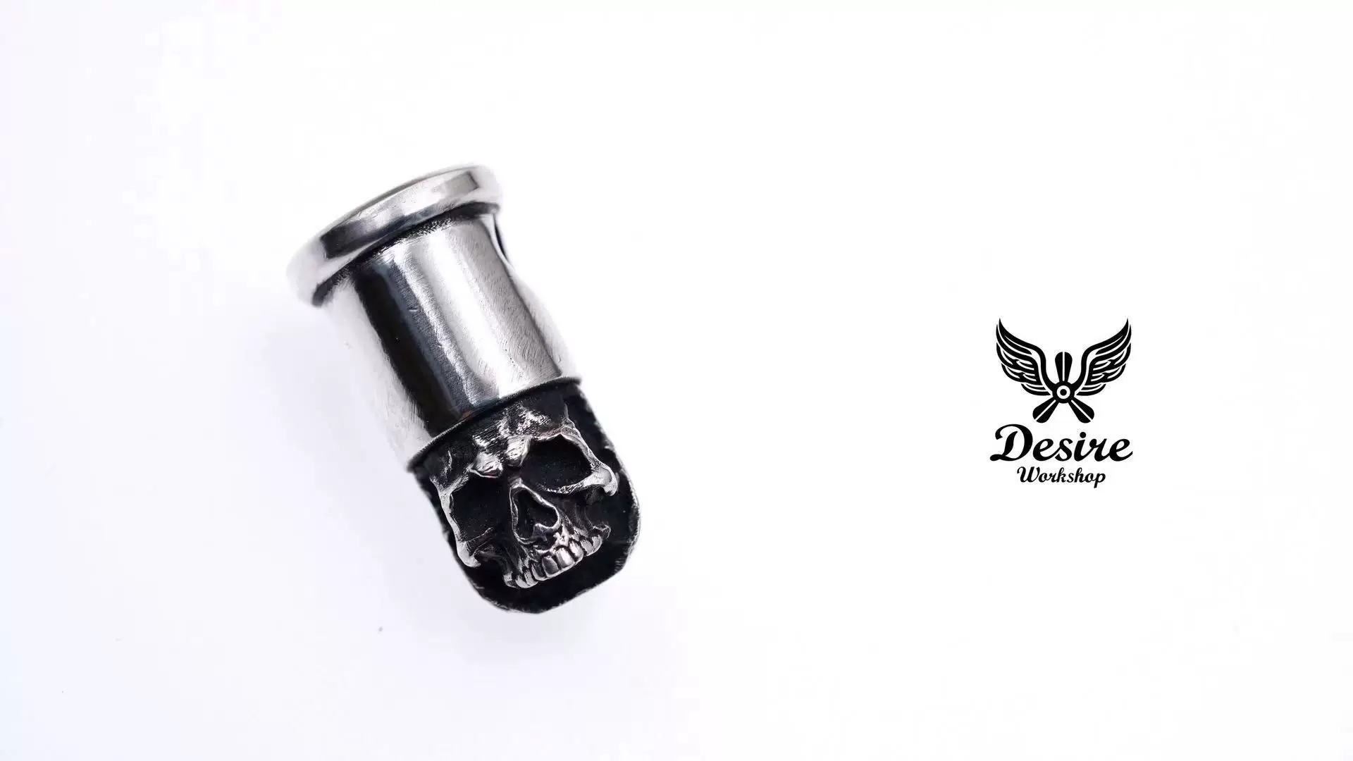 Raven Studio (silver jewelry) - Original Design Skull Bullet Pendant Original - Image 4