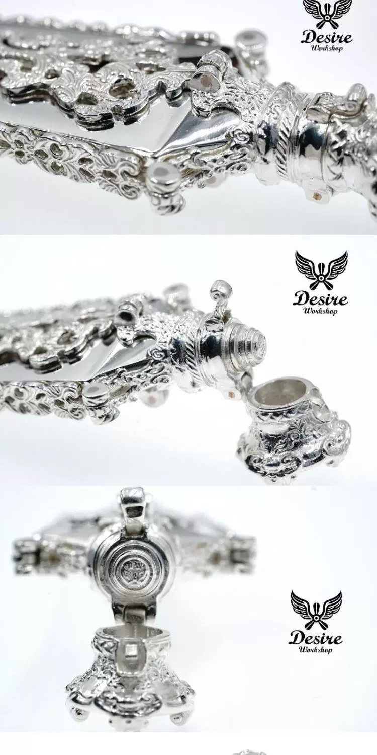 Raven Studio (silver jewelry) - Exclusive Handmade Vintage Fully Carved Perfume Bottle Original - Image 9
