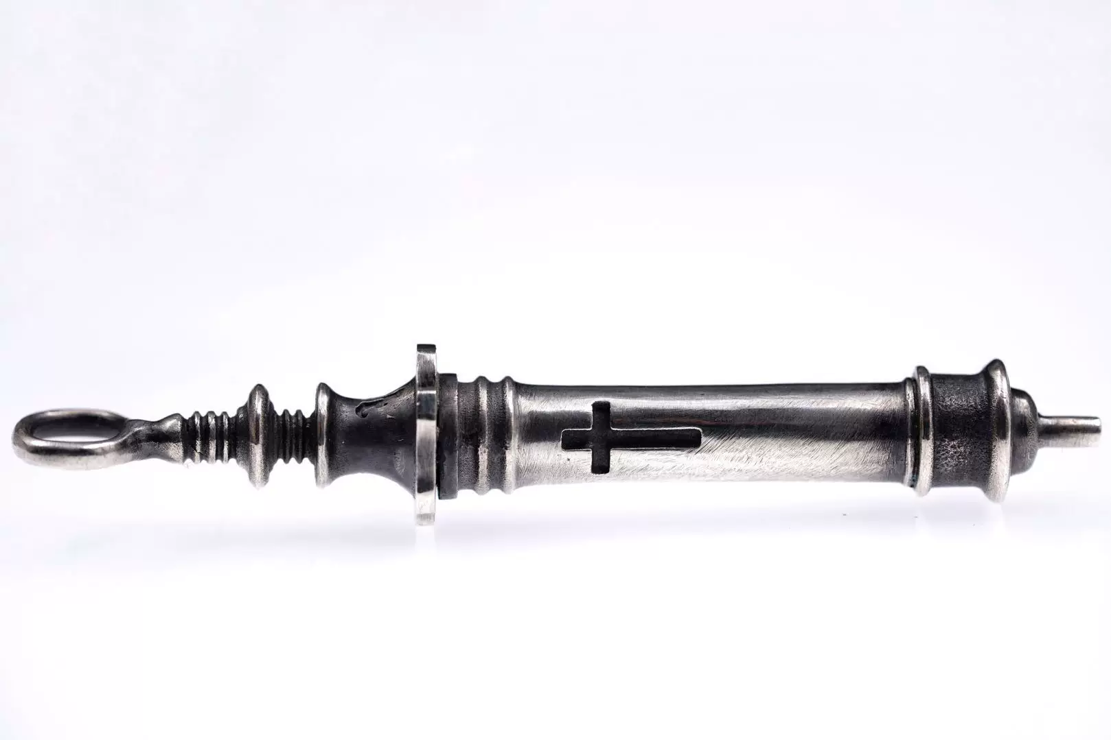 Raven Studio (silver jewelry) - Vintage Syringe Pendant Original - Image 7
