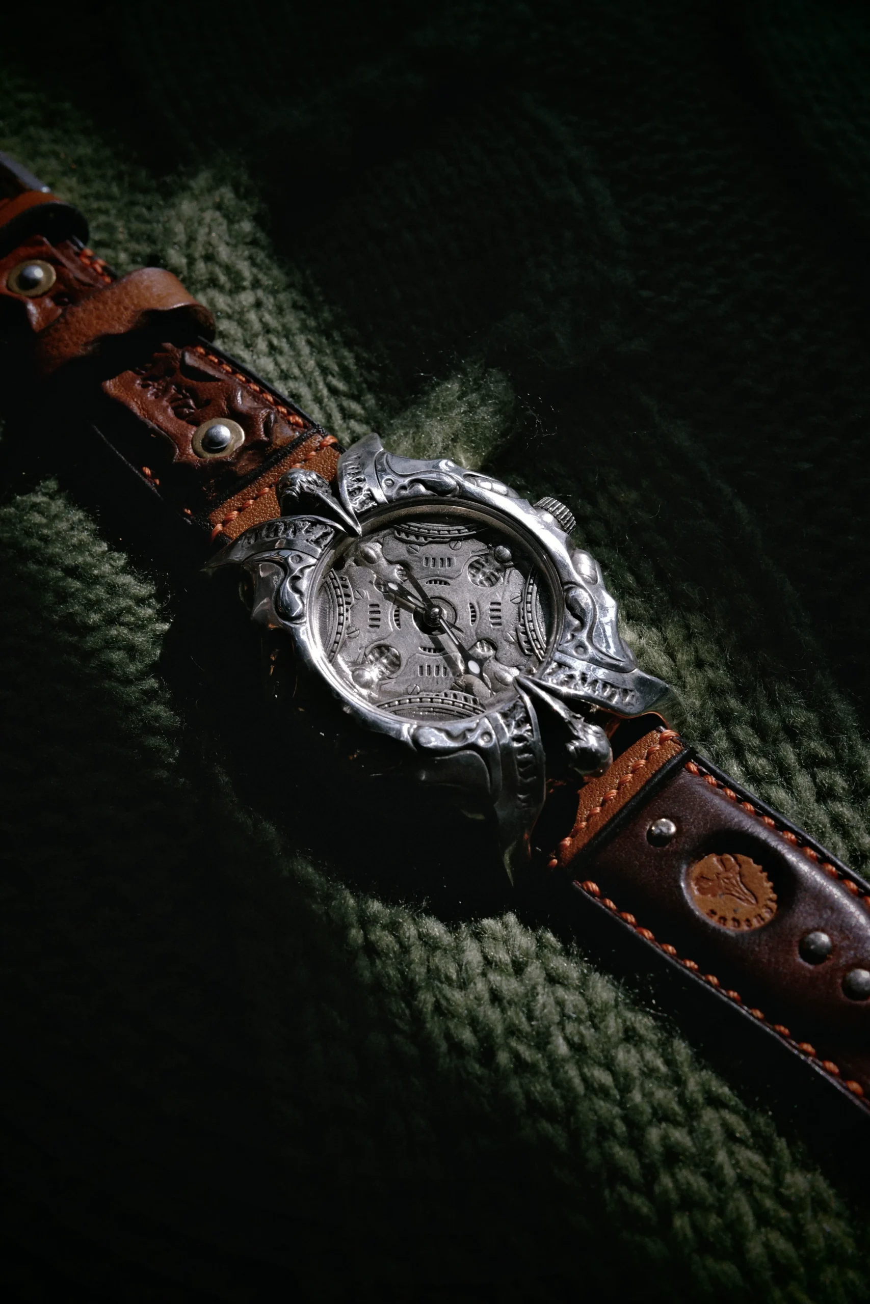 Raven Studio – Raven Symbiote Handmade Solid Silver Watch Original Sterling Silver Luxury Timepiece - Image 26