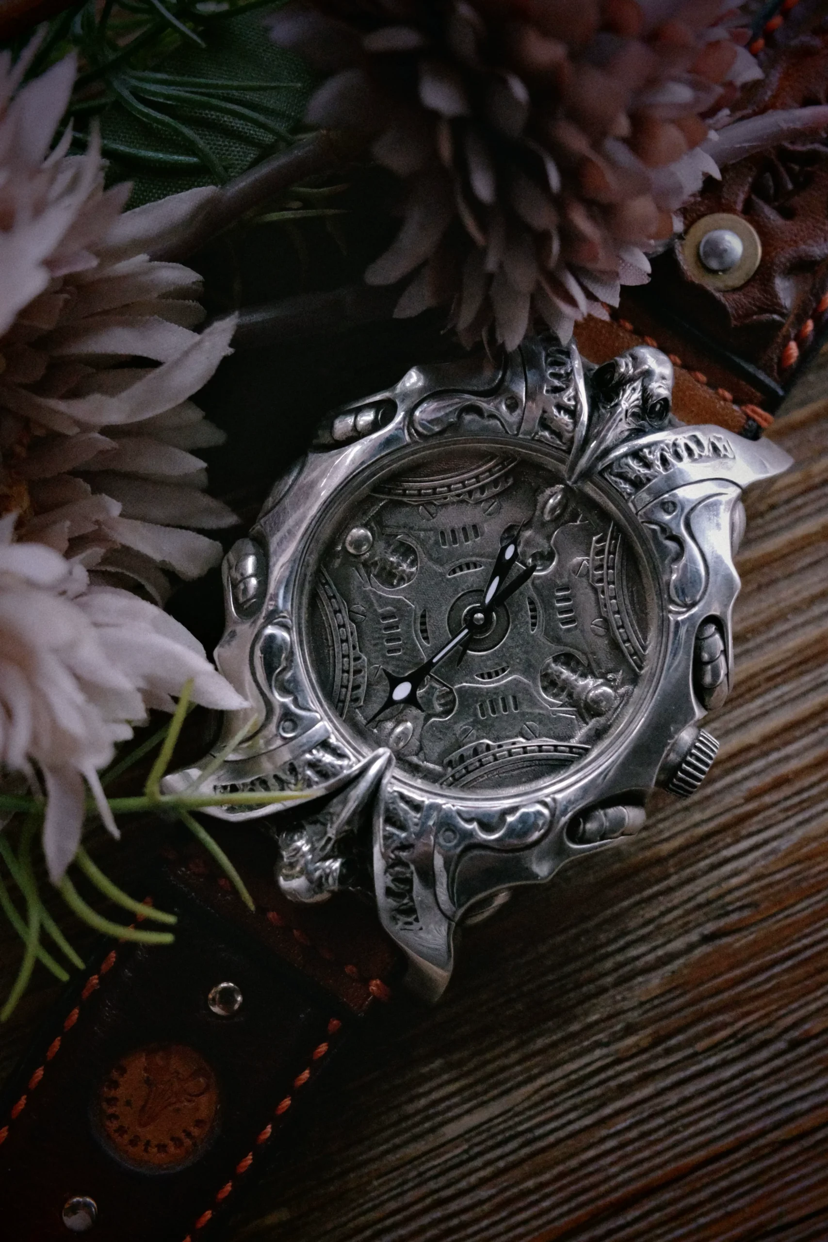 Raven Studio – Raven Symbiote Handmade Solid Silver Watch Original Sterling Silver Luxury Timepiece - Image 34