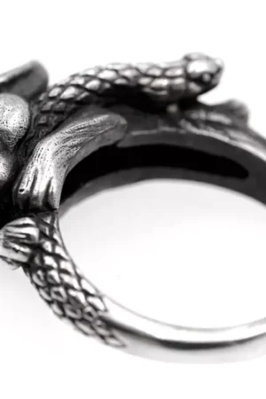Alternative view of Raven Studio (silver jewelry) - Original Design "Fu" Snake and Rabbit Ring Original