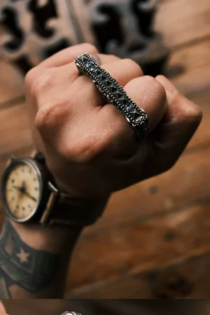 Alternative view of Raven Studio – “Gentleman’s Etiquette” Handmade Accessory  Original Handcrafted EDC-Inspired Jewelry Piece