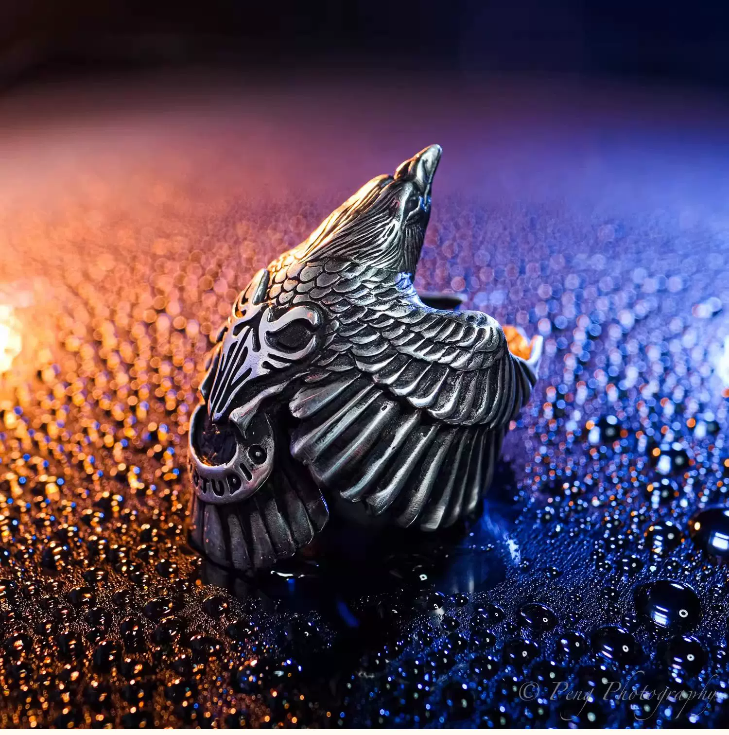 Raven Studio (Silver Jewelry) – Exclusive Design Raven Ring Brand Commemorative Edition | Sterling Silver Artisan Ring - Image 4