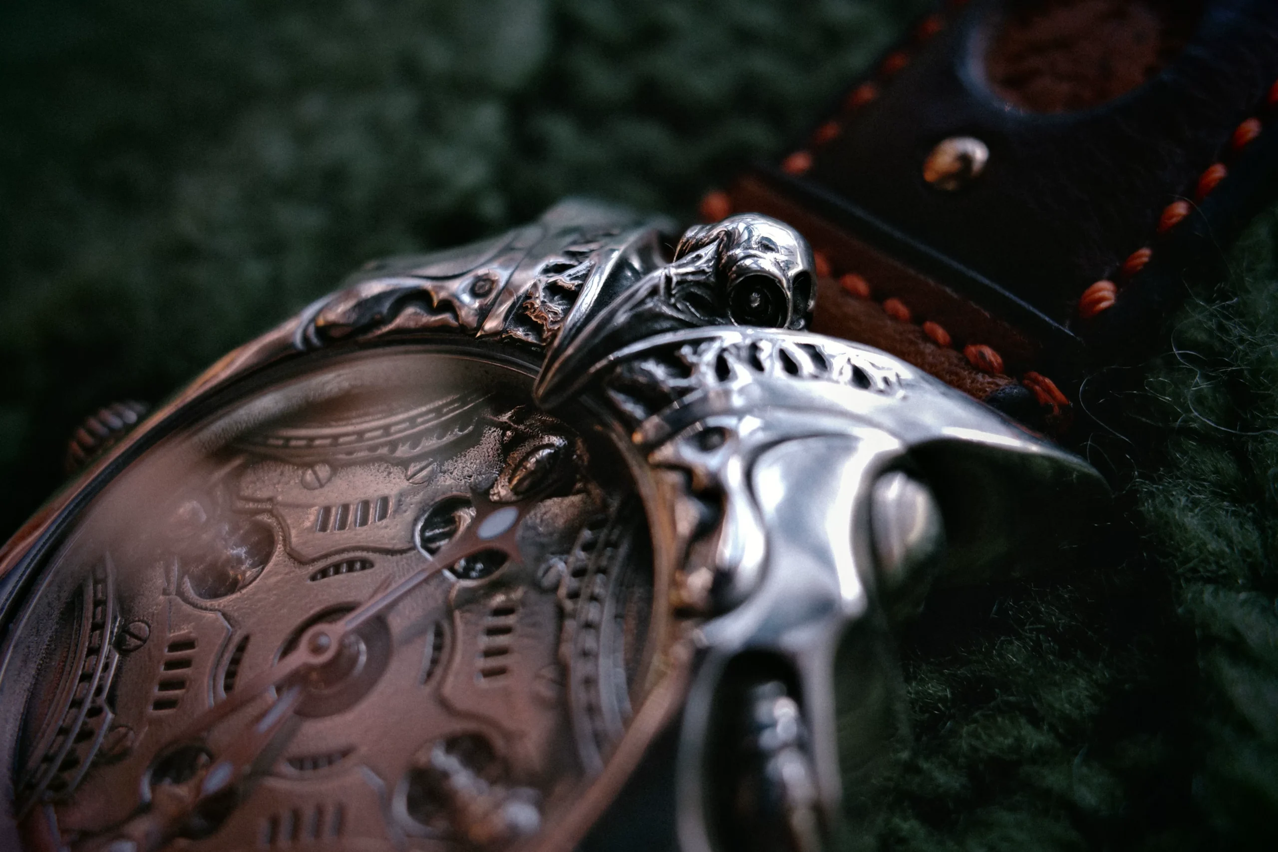 Raven Studio – Raven Symbiote Handmade Solid Silver Watch Original Sterling Silver Luxury Timepiece - Image 19