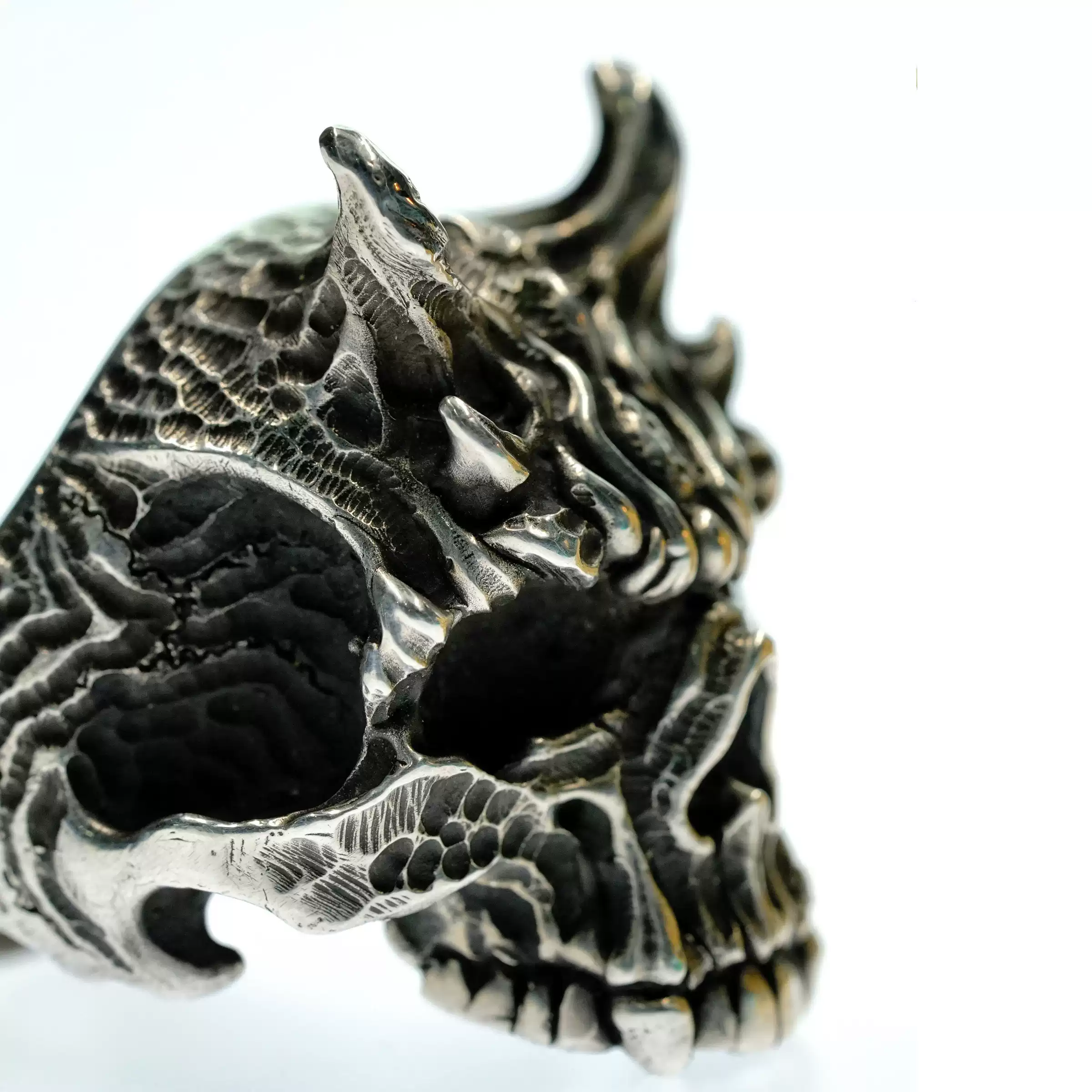 Raven Studio (silver jewelry) - Original Asura Non-Devine Skull Ring Original - Image 4