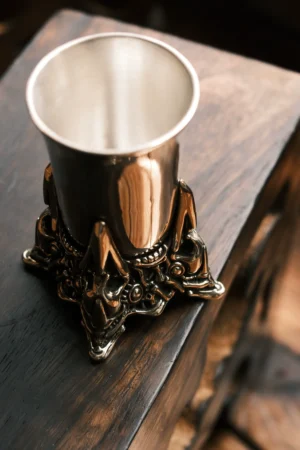 Raven Studio (Silver Jewelry) – “Mithril Shang” Whiskey Cup Original Exclusive | Sterling Silver Craft Collectible