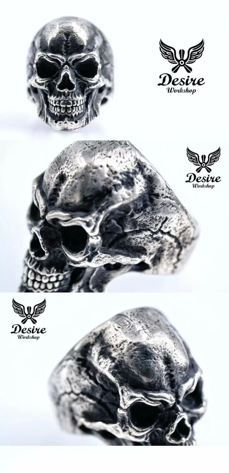 Raven Studio (silver jewelry) - Exclusive Fashionista Skull Ring Original - Image 6