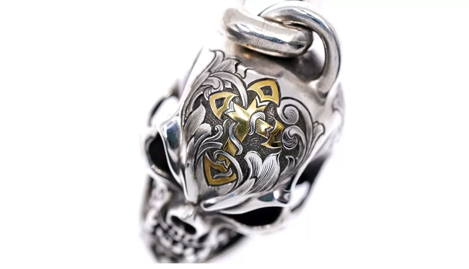 Raven Studio (Silver Jewelry) – Exclusive Design Trophy Skull Pendant Sterling Silver Artisan Pendant | Original Design - Image 6