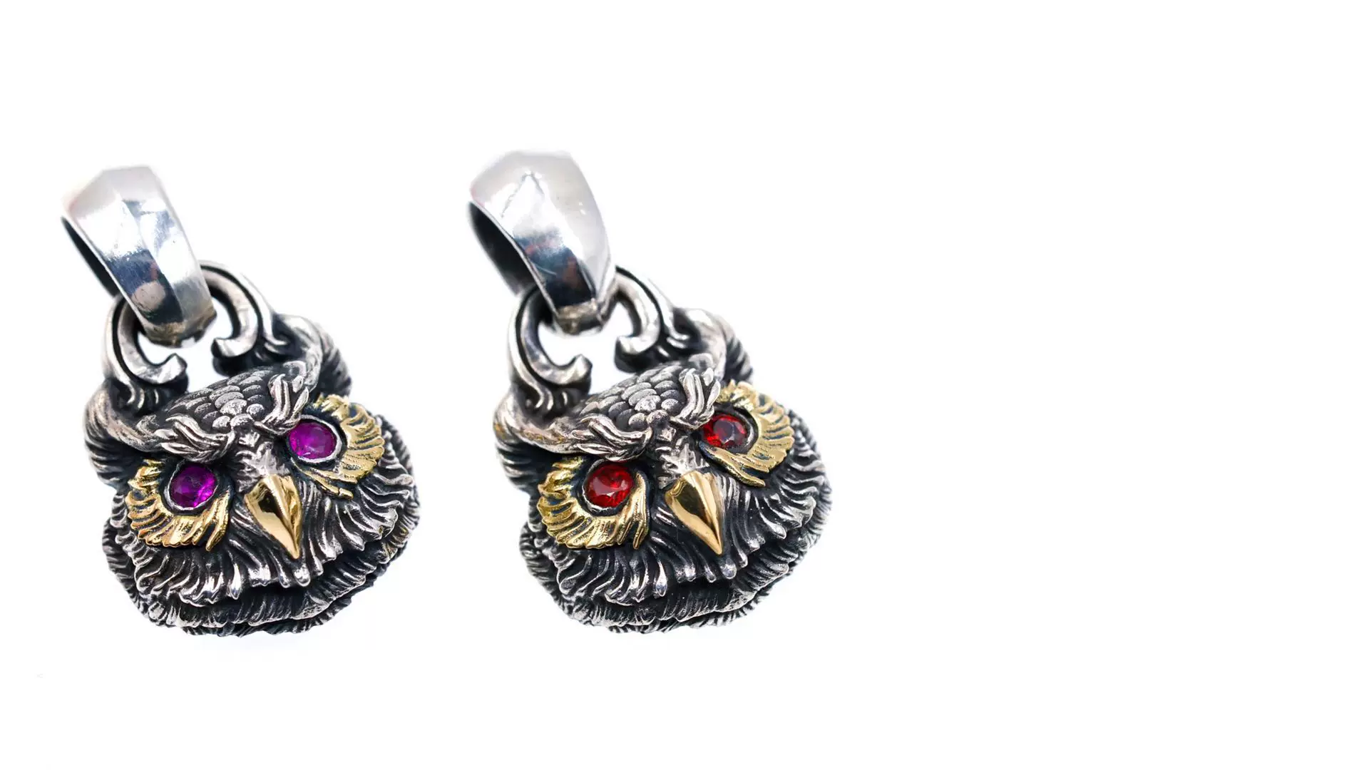 Raven Studio (silver jewelry) - Original Guardian Series Original Owl Pendant - Image 9