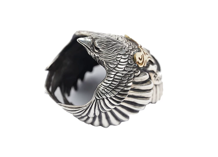 Raven Studio (Silver Jewelry) – Exclusive Design Raven Ring Brand Commemorative Edition | Sterling Silver Artisan Ring - Image 9