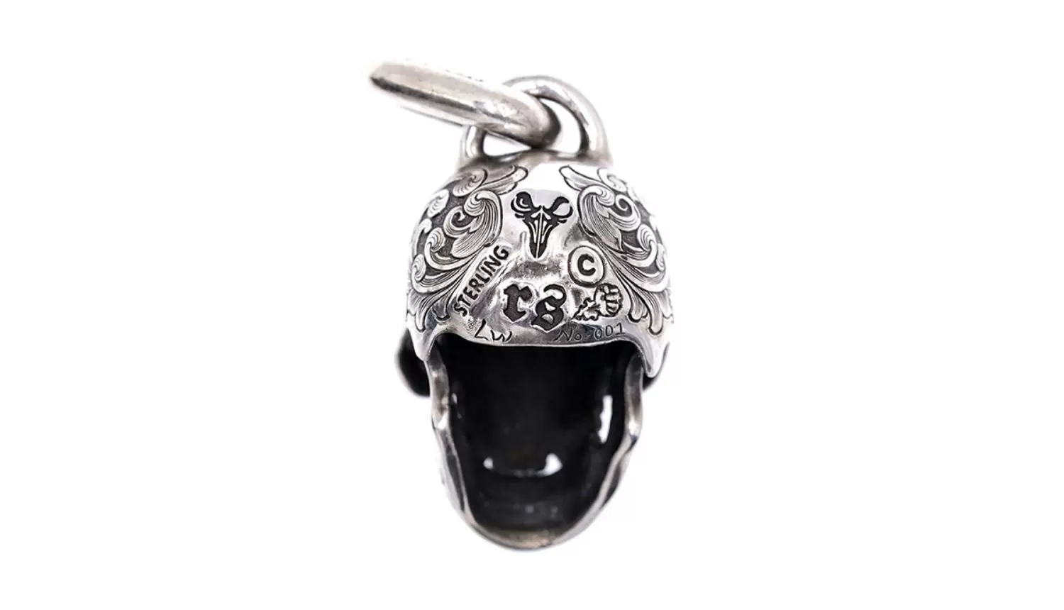 Raven Studio (Silver Jewelry) – Exclusive Design Trophy Skull Pendant Sterling Silver Artisan Pendant | Original Design - Image 9