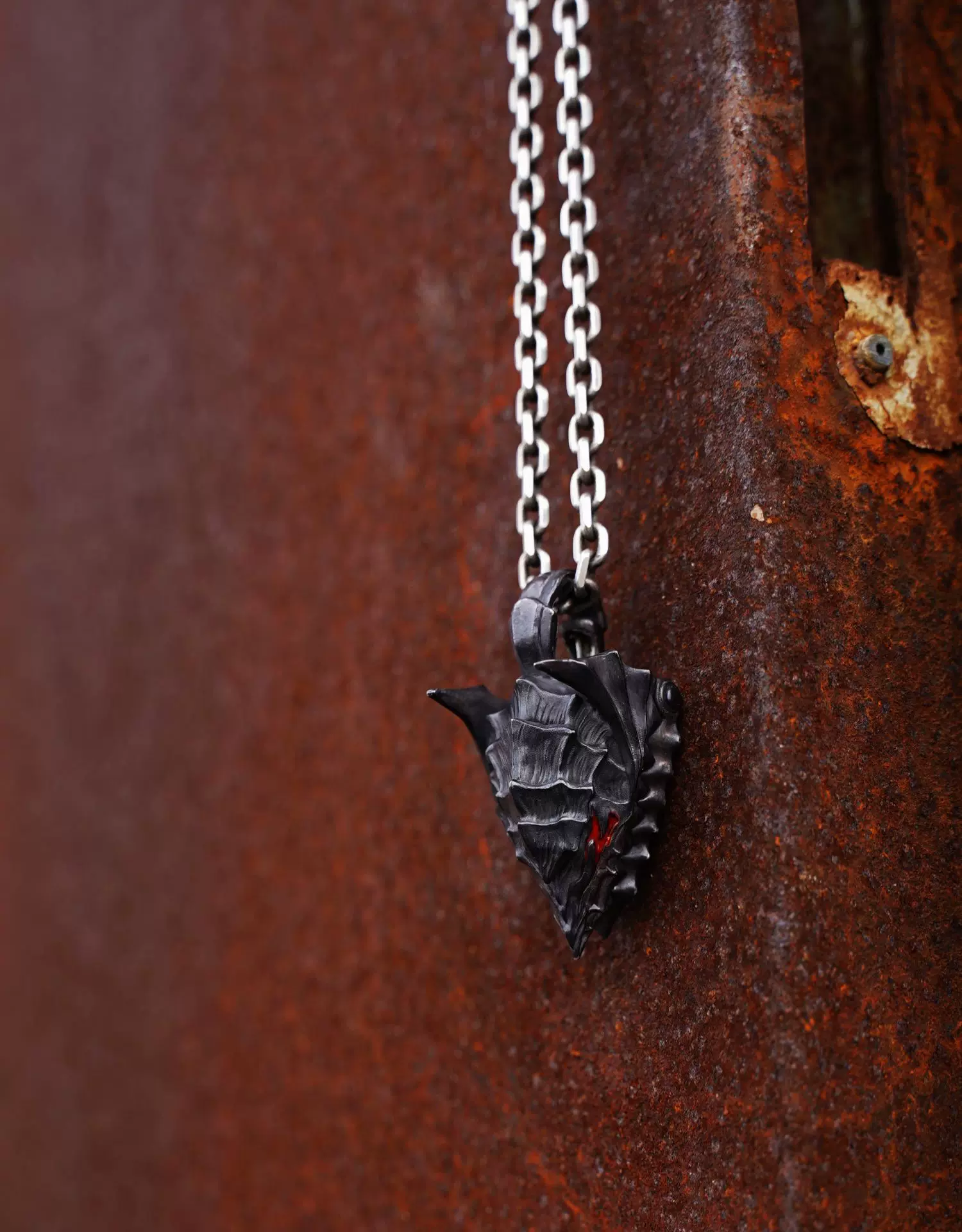Raven Studio (Silver Jewelry) – “Berserk” Guts Helmet Pendant 925 Sterling Silver Handcrafted Pendant | Branded Warrior Edition - Image 4