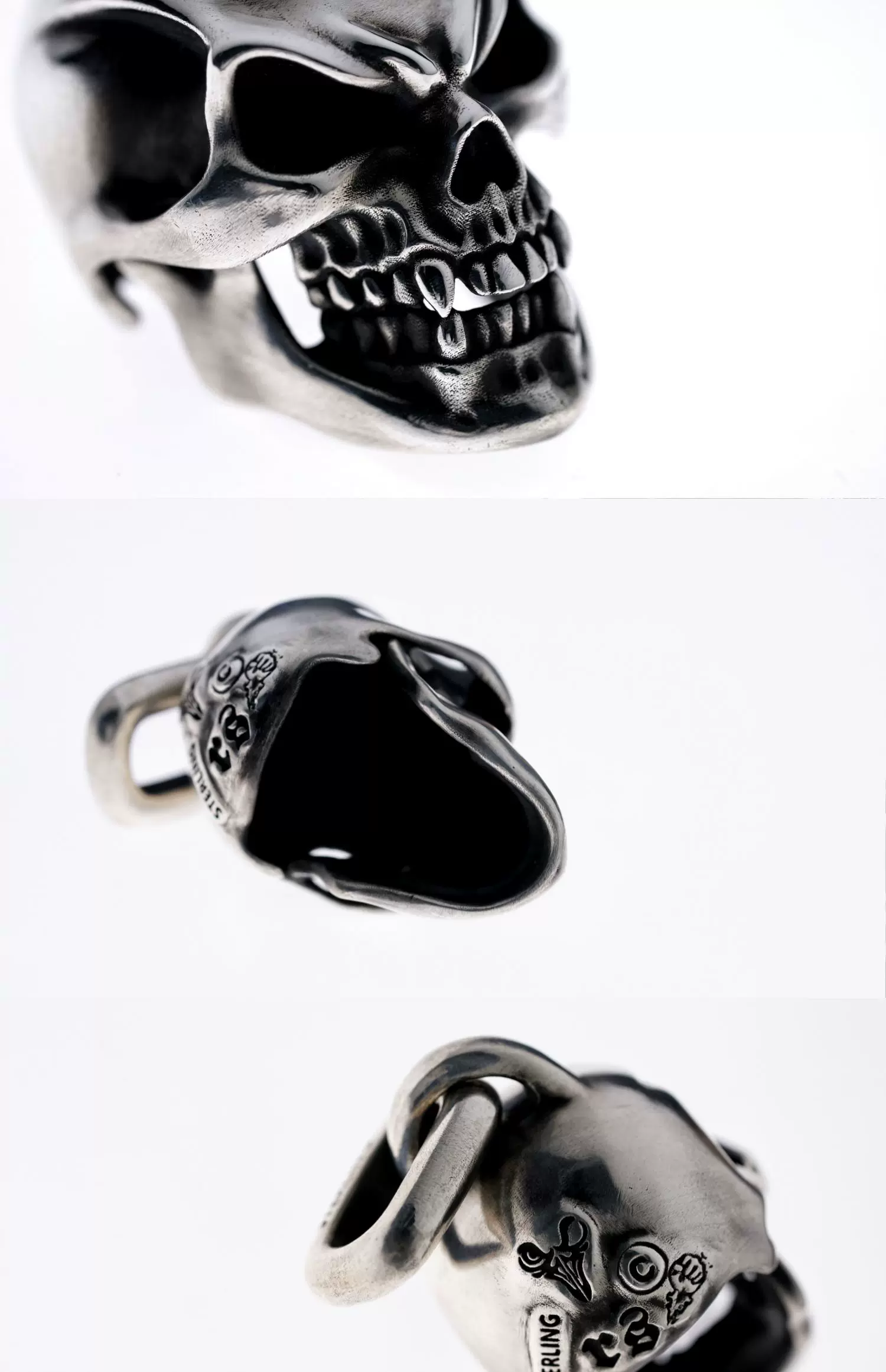 Raven Studio (Silver Jewelry) – Exclusive Design Trophy Skull Pendant Sterling Silver Artisan Pendant | Original Design - Image 12