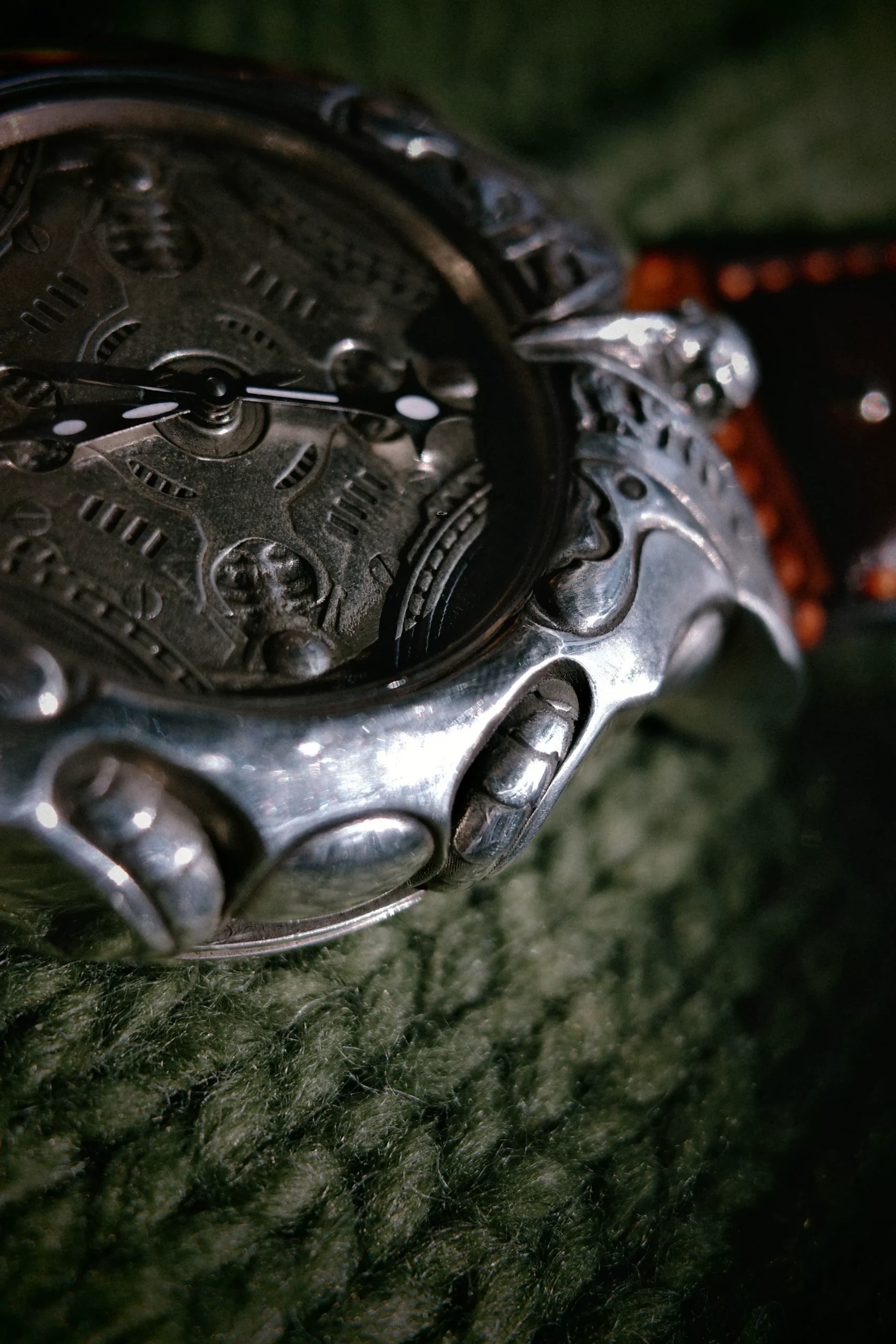 Raven Studio – Raven Symbiote Handmade Solid Silver Watch Original Sterling Silver Luxury Timepiece - Image 17