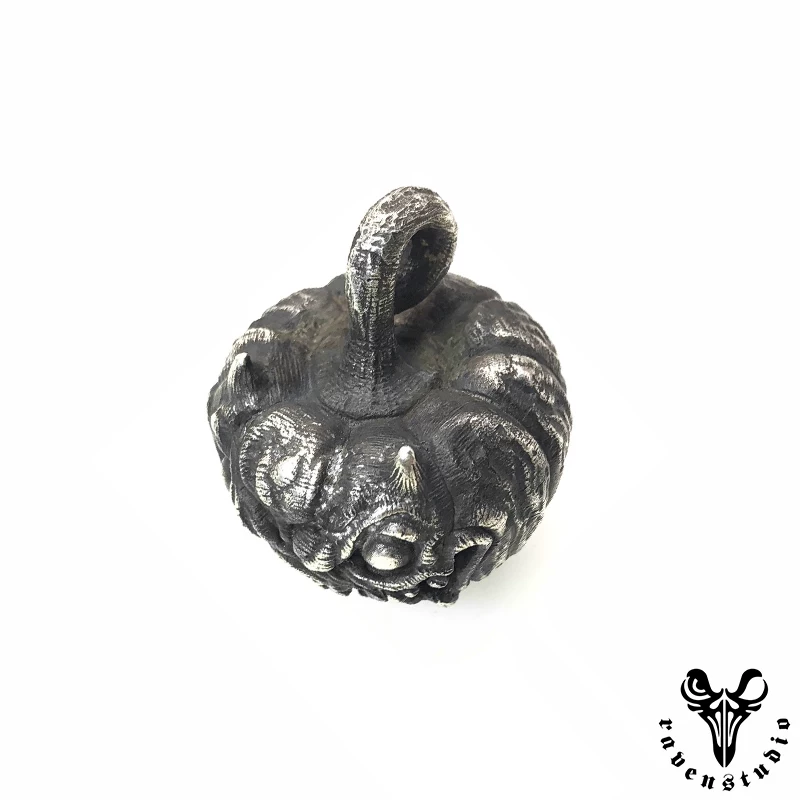 Raven Studio (silver jewelry) - Halloween Exclusive Jack-o'-lantern Pendant Original - Image 17