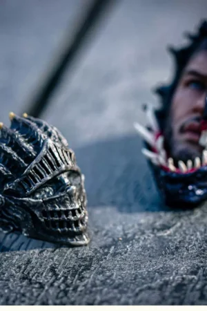Raven Studio – Dark Gothic “Lord of Cinder” Ring 925 Sterling Silver Handcrafted Statement Ring