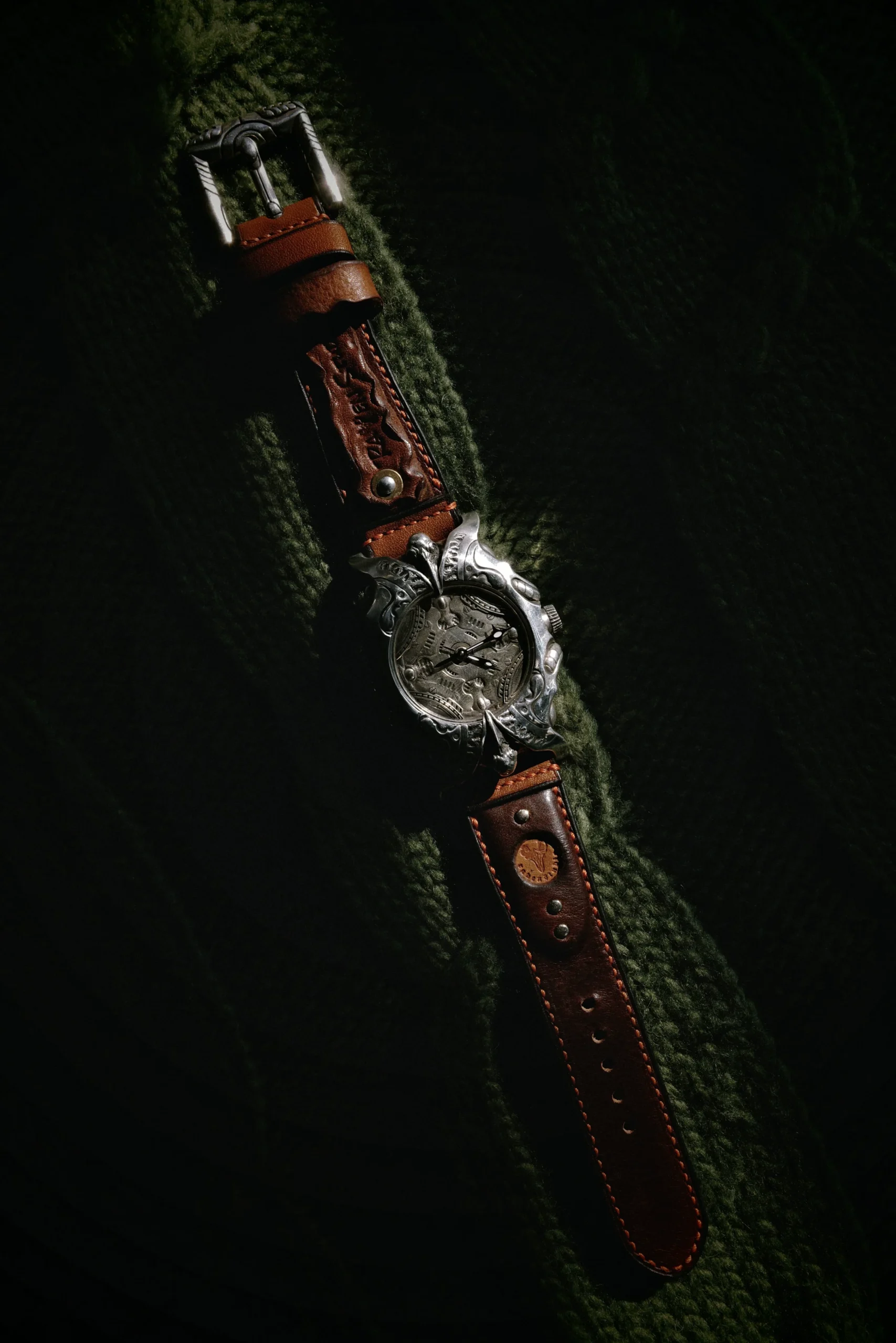 Raven Studio – Raven Symbiote Handmade Solid Silver Watch Original Sterling Silver Luxury Timepiece - Image 11
