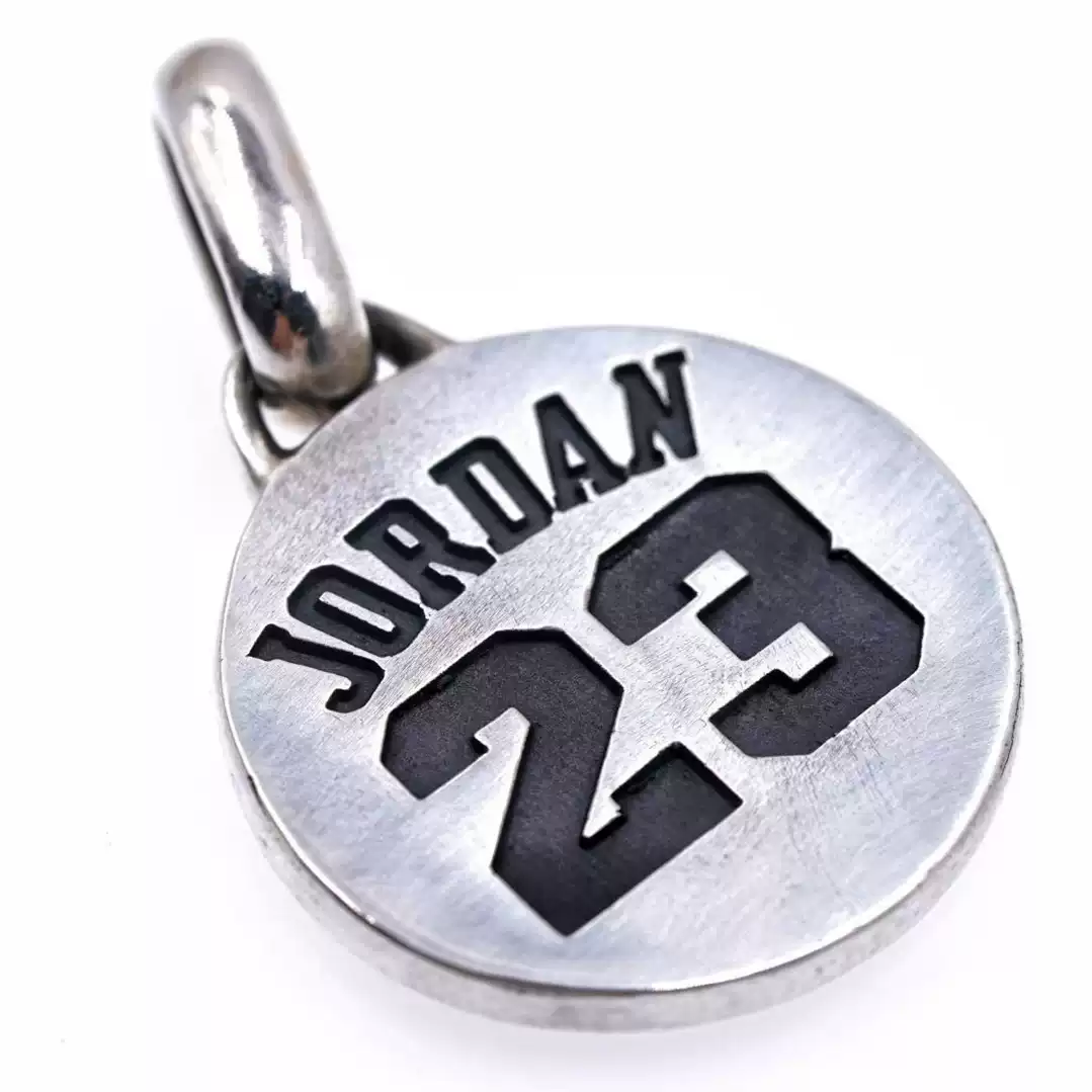 Raven Studio (silver jewelry) - Exclusive Original Design "Basketball Flying Man" JORDAN Logo Pendant Original - Image 5