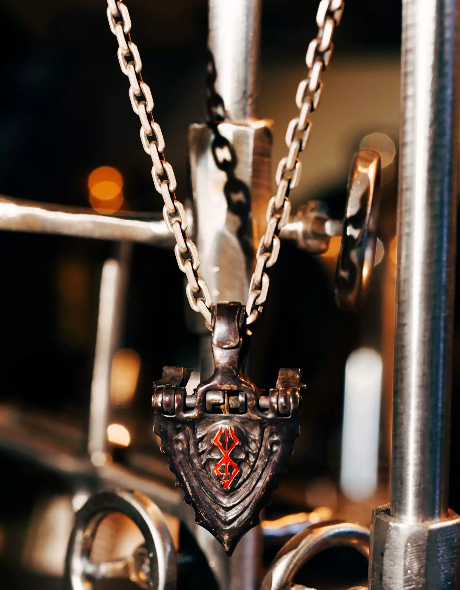 Raven Studio (Silver Jewelry) – “Berserk” Guts Helmet Pendant 925 Sterling Silver Handcrafted Pendant | Branded Warrior Edition - Image 2