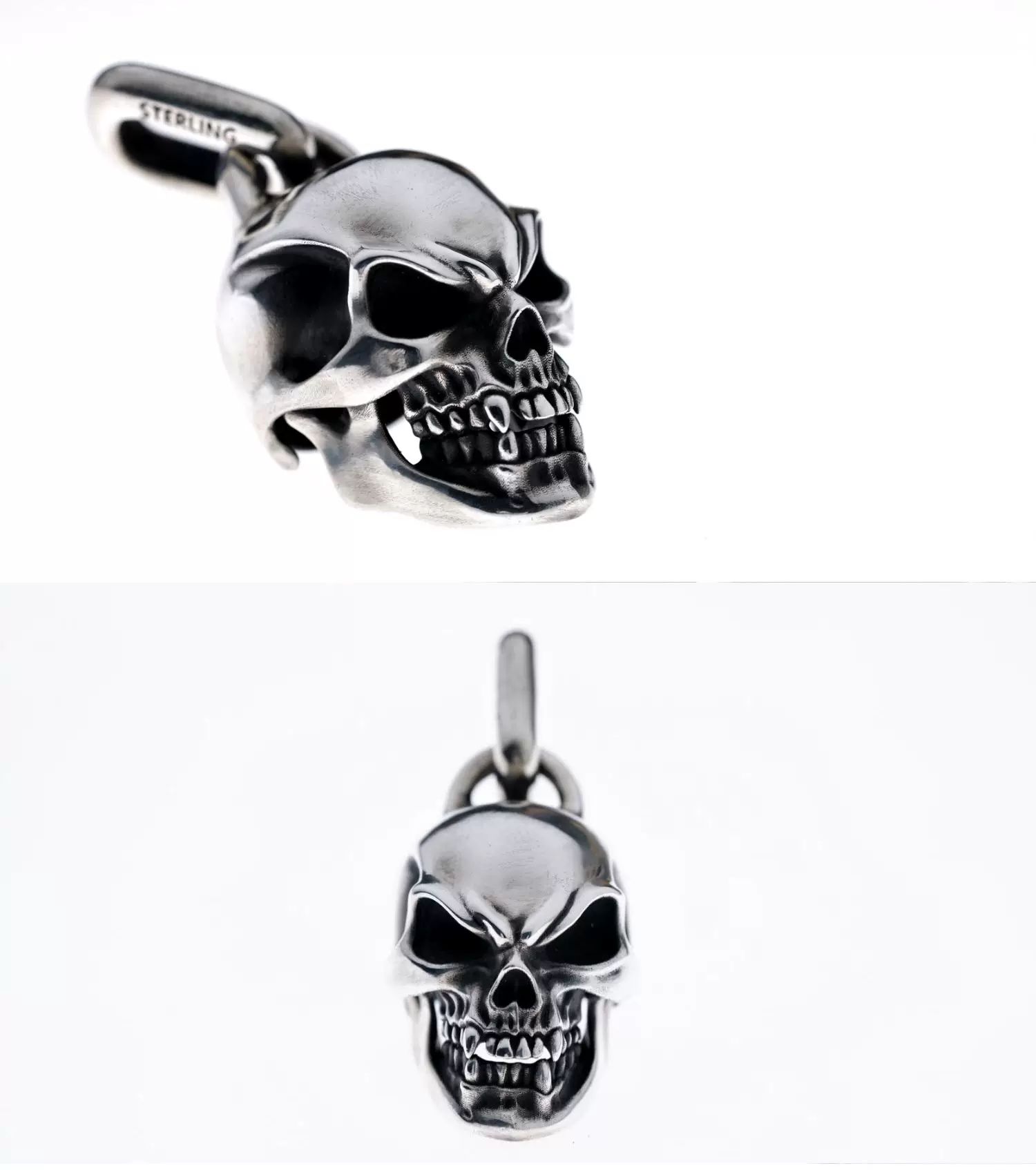 Raven Studio (Silver Jewelry) – Exclusive Design Trophy Skull Pendant Sterling Silver Artisan Pendant | Original Design - Image 16